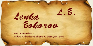 Lenka Bokorov vizit kartica